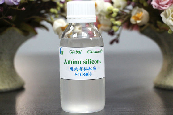 L'huile de silicone aminé cationique faible série SO-8400 pour tissus mélangés