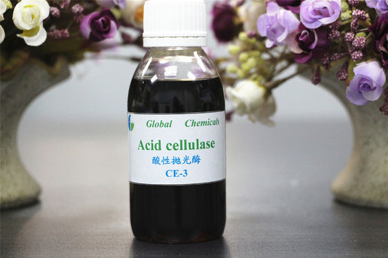 Enzymes textiles bruns Acide cellulase CE-3 Excellent effet d'abrasion