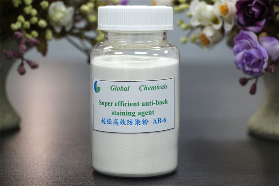 Poudre blanche non ionique super efficace Produits chimiques auxiliaires pour les textiles anti-coloration du dos AB-6