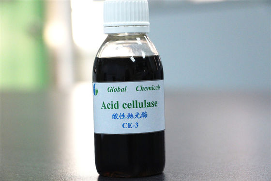 Enzyme de cellulase acide pour finition de tissu auxiliaire