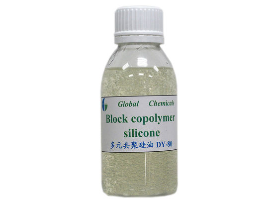 Faible jaunissement Bonne hydrophilie Copolymère de silicone en bloc DY - 80 pour les pulls