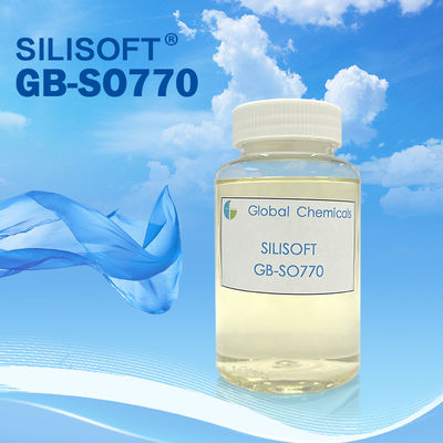 Bas agent de silicone de jaunissement SILISOFT GB-SO770 avec excellente poignée glissante/molle