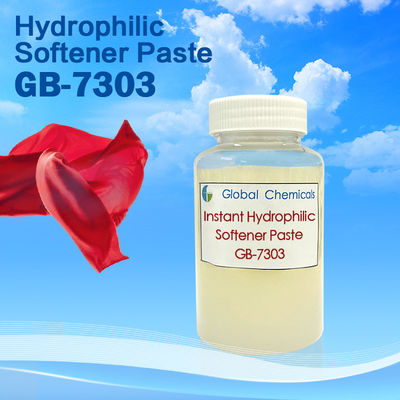 Pâte hydrophile de jaunissement GB-7303 d'adoucissant d'instant de bonne compatibilité libre d'AEEA basse