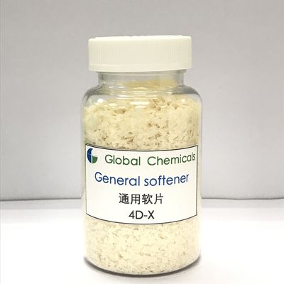Soluble dans l' eau chaude, adoucisseur cationique faible, flocons 4D - X pour les vêtements, jaune pâle