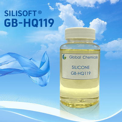 Silicone hydrophile à haute concentration SILISOFT GB-HQ119 pour la finition des poignées des tissus d'impression en coton et T/C