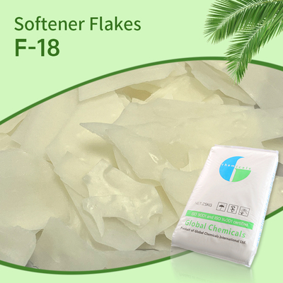 Nononionique/faible adoucisseur cationique Flocons SOULBIO F-18 a une bonne hydrophilie et des propriétés antistatiques au coton et T / C, faible jaunissement