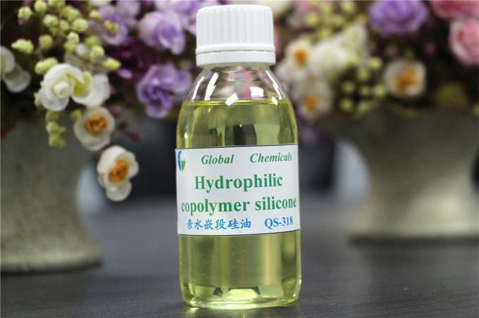 Bonne huile de silicone aminée de copolymère de Hydrophilicity pour le tissu QS - 318 de serviette