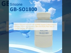 Amino silicone SILISOFT GB-SO1800 Donner au coton et à ses tissus mélangés une excellente sensation douce et moelleuse avec un certain degré de plénitude