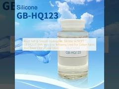 Bloc de silicone hydrophile souple et lisse SILISOFT GB-HQ123 avec très faible jaunissement utilisé pour les tissus de coton et les tissus de serviettes, les tissus Lycra