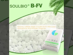 Perles d'adoucissants non ioniques SOULBIO B-FV avec une bonne hydrophilie et des propriétés antistatiques