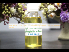 Liquide jaune pâle à haute concentration, adoucisseur cationique hydrophile PE-100