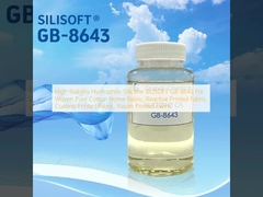 SILISOFT GB-8643 pour tissus de coton pur pour le ménage, tissus imprimés réactifs, tissus imprimés par revêtement, tissus imprimés par rayon