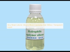 Copolymère de bloc de silicone cationique très faible jaune pâle / liquide transparent