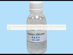 Amino-silicone à forte concentration, faible cationic, avec une excellente sensation de la main.