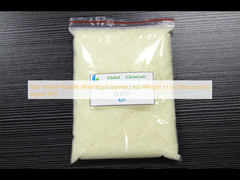 Enzyme de lavage en poudre jaune pâle Moins de poids / Perte