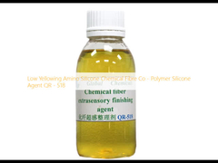 Les fibres chimiques de silicone aminé à faible jaunissement sont co-polymères avec l'agent QR-518