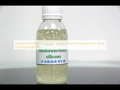 Composé de silicone aminé organique modifié par bloc spécial pour les accessoires de finition textile