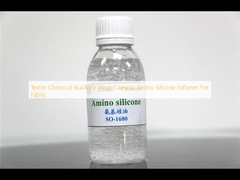 Auxiliaire chimique textile Dégraisseur de silicone aminé cationique faible pour tissus