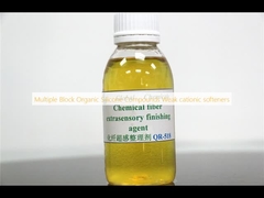 Composés de silicone organique à bloc multiples Dégraisseurs cationiques faibles