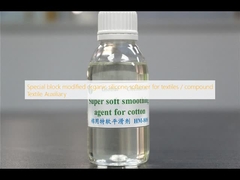 Amollificateur de silicone organique modifié en bloc spécial pour les textiles / composés Auxiliaire textile